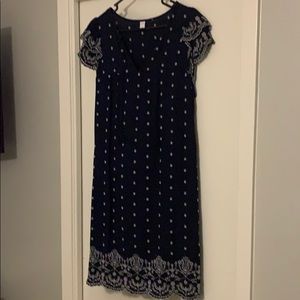 Old Navy Embroidery navy dress